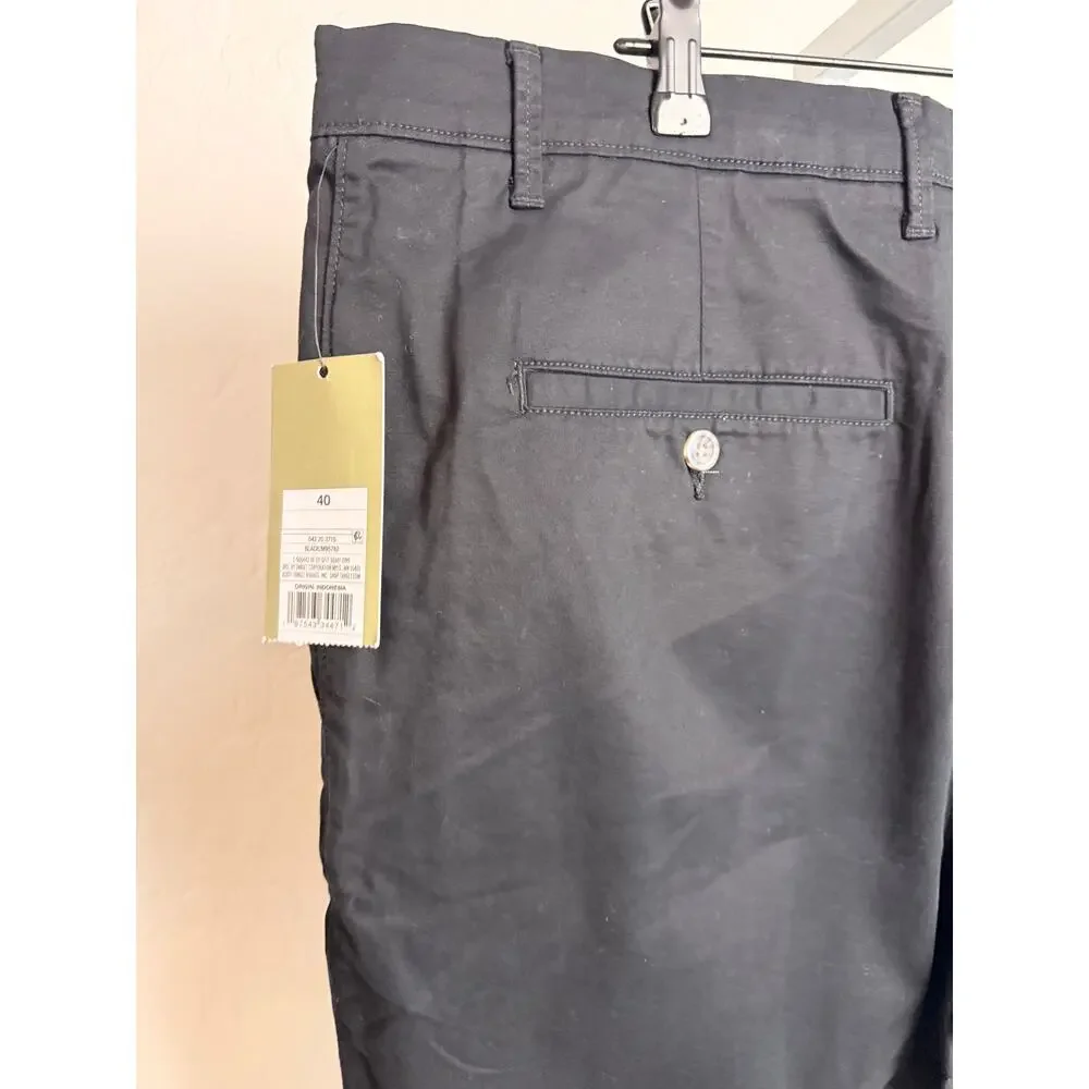 Goodfellow & Co Every Wear Flat Front Shorts Black Chino Men’s Size 40 NWT